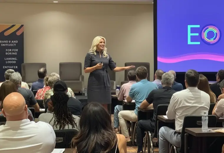 Alane Boyd leading an AI workshop for EO Nashville